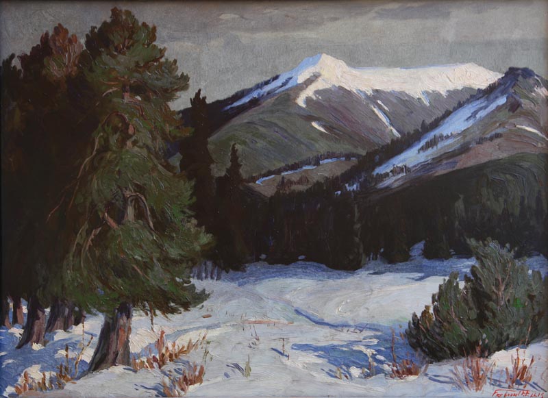 SOLD Fremont Ellis (1897-1985) - Winter Landscape, Truchas
