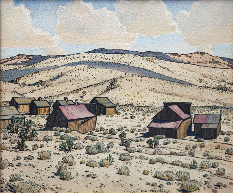 SOLD Don Perceval (1908-1979) - Ghost Town, White Hills, AZ
