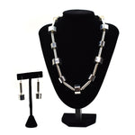 Rodney Coriz - Santo Domingo Sterling Silver Necklace and French Hook Earrings Set