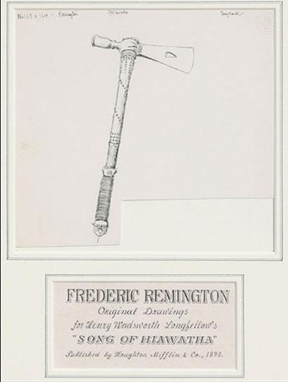 SOLD Frederic Remington (1861-1909) - Hiawatha Tomahawk