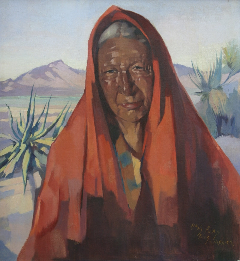 SOLD Hans Paap (1894-1966)- Indian of the Desert