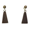 Raymond Sequaptewa - Hopi Guild - Silver Overlay Post Earrings c. 1970s, 1.25" x 0.5" 1
