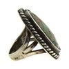 Mark Chee - Navajo Turquoise and Silver Ring c. 1950s, size 4 3
