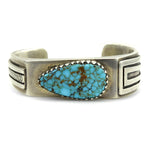 Navajo Silver Stamped Spoon with Deer Design c. 1900-20s, 4.75" x 1"
