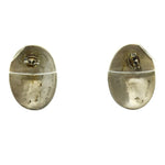 John Honie - Hopi Sterling Silver Kokopelli Post Earrings c. 1980s, 1" x 0.75" 1
