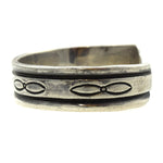 Navajo Arts and Crafts Guild Silver Stamped Bracelet c. 1940s, size 6.5 1
