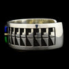 Timmy Yazzie - Contemporary Navajo Multi-Stone Inlay and Sterling Silver Overlay Bracelet, size 7.5 1
