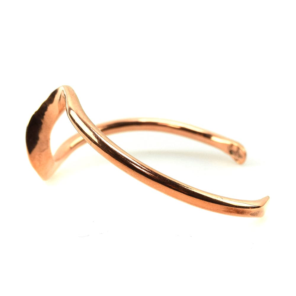 John K. Aguilar - Santo Domingo Contemporary Copper Twist Bracelet, size 6.5 (J12028) 1
