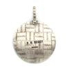 Roland Begay - Navajo Contemporary Sterling Silver and Copper Overlay Wedding Basket Pendant, 2" x 1.5" (J12502) 1
