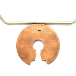 Amelia Joe Chandler - Navajo Contemporary Silver and Copper Wedding Basket Design Necklace, 16" length (J12598) 2
