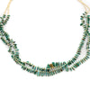 Santo Domingo (Kewa) 2-Strand Turquoise and Heishi Necklace c. 1970s, 38" length (J12696)
