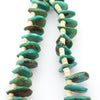 Santo Domingo (Kewa) 2-Strand Turquoise and Heishi Necklace c. 1970s, 38" length (J12696) 2
