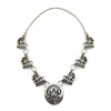 Fermin Hawee - Hopi Contemporary Silver Overlay Necklace with Kachina Design, 23" length (J12923) 1
