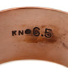 Kee Nataani - Navajo Contemporary Copper Bracelet with Stamped Design, size 7.25 (J13315)5
