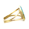 Mark Sublette Collection - Featuring Sam Patania #8 Turquoise and 18K Gold Bracelet, size 6.75 (J13333)4
