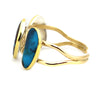 Mark Sublette Collection - Featuring Sam Patania Bisbee Turquoise and 18K Gold Bracelet, size 6.75 (J13334)2