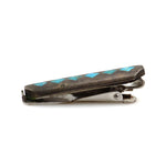 Zuni Turquoise Inlay and Silver Clip c. 1950s, 1.375" x 0.5" (J13424) 2
