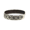 Roland Begay - Navajo Contemporary Sterling Silver Bracelet with Stamped Design, size 6.75 (J13547) 1
