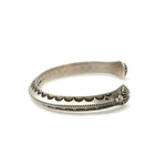 Kee (Karl) Nataani â€“ Navajo Sterling Silver Stamped Design Bracelet, Contemporary (J14184-007)1