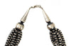 Non-Native Contemporary 10 strand Silver Beaded Necklace, 16.5" length (J14759-CO-107) 1