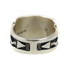 Ronald Wadsworth - Hopi Contemporary Sterling Silver Overlay Ring with Sunface Kachina Design, size 7.75 (J14776) 2
