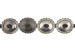 Attributed to Jonathan Platero - Navajo Silver and Leather Concho Belt c. 1950s, 29" to 34" waist (J14779) 2
