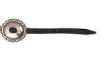 Attributed to Jonathan Platero - Navajo Silver and Leather Concho Belt c. 1950s, 29" to 34" waist (J14779) 3
