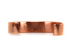 John K. Aguilar - Santo Domingo (Kewa) Contemporary Copper Bracelet with Stamped Design, size 6.75 (J14864)2
