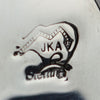 John K. Aguilar - Santo Domingo (Kewa) Contemporary Brecciated Jasper and Silver Dangle Hook Earrings, 3.25" x 1" (J14889) 2