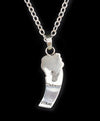 Ronald Wadsworth - Hopi Contemporary Sterling Silver Overlay Kachina Pendant with Chain, 23" length (J14963)3
