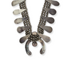 Navajo Turquoise and Silver Squash Blossom Necklace c. 1940-50s, 26" length (J15120-CO-016) 2
