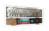Roy Talahaftewa - "Migration to Hopi Land" Hopi Contemporary Multi-Stone and Sterling Silver Overlay Belt Buckle, 1.75" x 3.25" (J15137)
