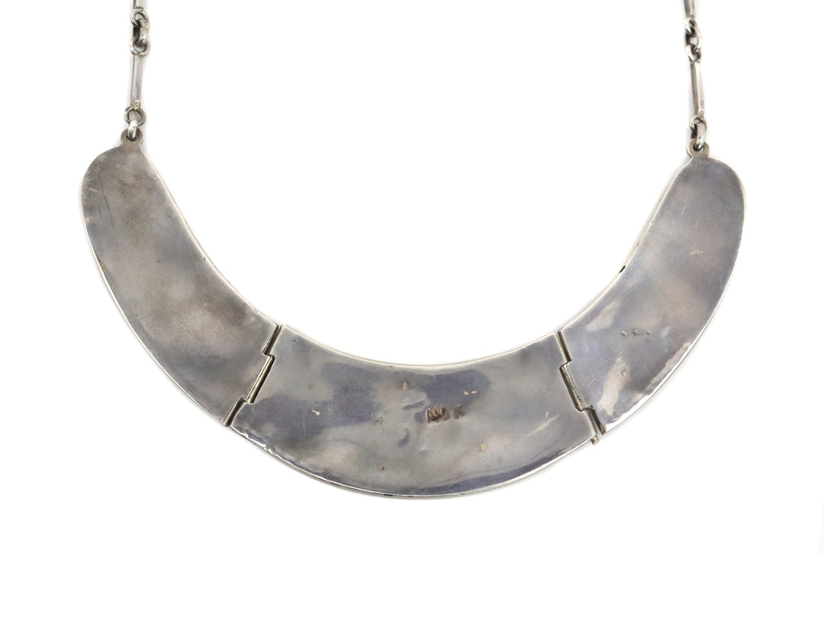 Suellen Kallestewa - Zuni Multi-Stone Inlay and Silver Necklace c. 1970-80s, 19" length (J15169-CO-010) 2