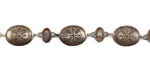 United Indian Traders Association - Navajo Silver Hat Band with Stamped Design c. 1940s, 24" length (J15311) 1