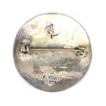 Faron Yowytewa - Hopi Sterling Silver Overlay Pin/Pendant c. 1980-90s, 1.25" diameter (J15453) 1