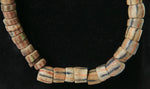 West African Molded and Cut "Powder" Glass Beads, 38" Long (J3102)