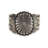 Navajo - Ingot Silver Bracelet with Stamped Design c. 1910s, size 6.75 (J90105-0623-019)