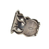 Navajo - Ingot Silver Bracelet with Stamped Design c. 1920s, size 6.75 (J90105-0623-019)