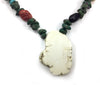 Ava Marie Coriz "Cool-Ca-Ya" (1948-2011) - Santo Domingo (Kewa) Treasure Necklace with White Howlite Pendant and Jet Bear, 23" length (J90106-038-010) 5

