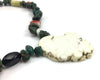 Ava Marie Coriz "Cool-Ca-Ya" (1948-2011) - Santo Domingo (Kewa) Treasure Necklace with White Howlite Pendant and Jet Bear, 23" length (J90106-038-010) 7
