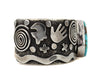 Alex Sanchez - Navajo Turquoise and Sterling Silver Bracelet, Contemporary, Size 6.75 (J90106-0711-020) 1