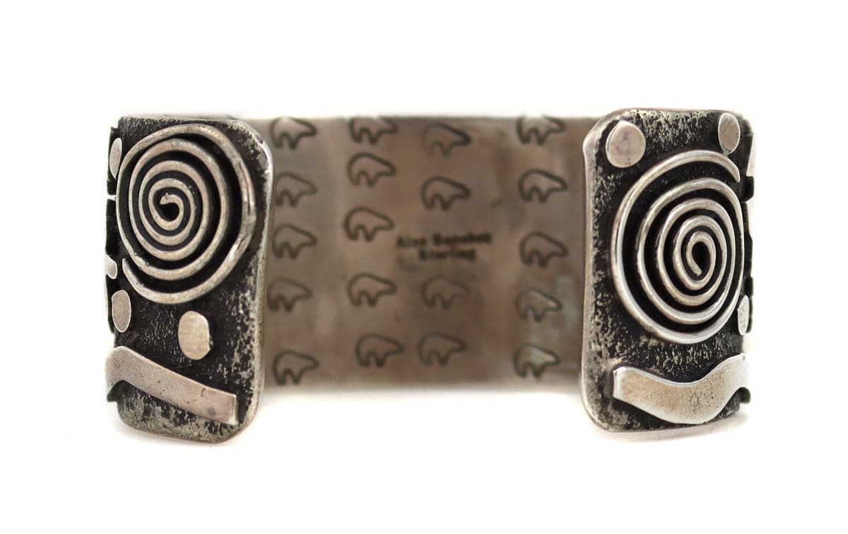 Alex Sanchez - Navajo Turquoise and Sterling Silver Bracelet, Contemporary, Size 6.75 (J90106-0711-020) 2