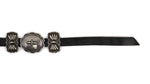Harry Morgan - Silver and Leather Concho Belt c. 1980s, 30-32" waist (J90193-0122-009) 3