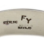 Fatoya Yazzie - Navajo Contemporary Multi-Stone Channel Inlay and Sterling Silver Bracelet, size 6.5 (J90365-0421-010) 4
