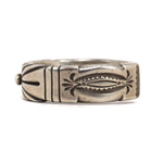 Wilson Jim - Navajo - Sterling Silver Bracelet c. 1990s, size 6.75 (J90378B-0523-002) 3