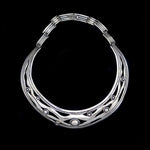 Sam Patania - Sterling Silver Choker with Dot Design c. 1980s, 15" (J90432A-0521-004)
