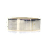 Dave Skeets - Navajo Contemporary 14K Gold Overlay and Silver Ring with Spiral Designs, size 6 (J9097)