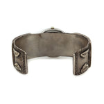Zuni Multi-Stone Inlay and Silver Watch Cuff with Kachina Design c. 1940s, size 7 (J91051-0821-024)3