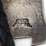 Manuel Hoyungwa (1953-2011) - Hopi Silver Overlay Bolo Tie with Kachina Design c. 1990s, 5.625" x 3.5" (J91051-0821-048)4