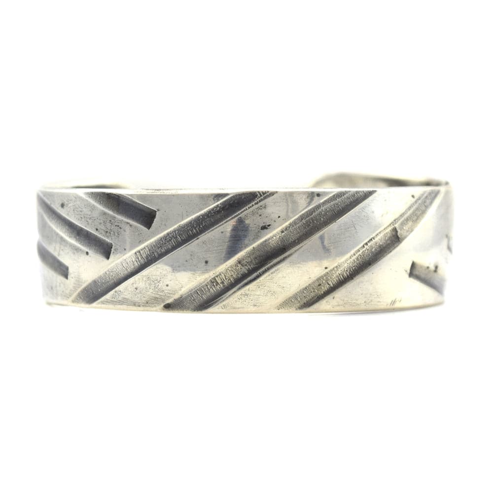Miramontes - Sterling Silver Decco Bracelet Cuff, size 7